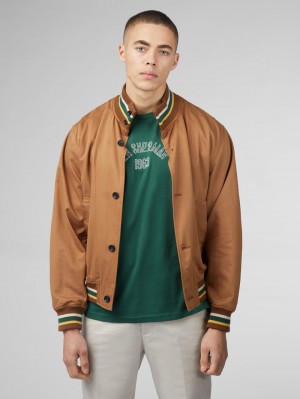 Bundy Ben Sherman Signature Heritage Bomber Svetlo Hnede | ATQHW4983