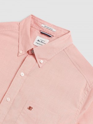 Kosele Ben Sherman Beatnik Wash Long-Sleeve Oranžové | UPDOT7401
