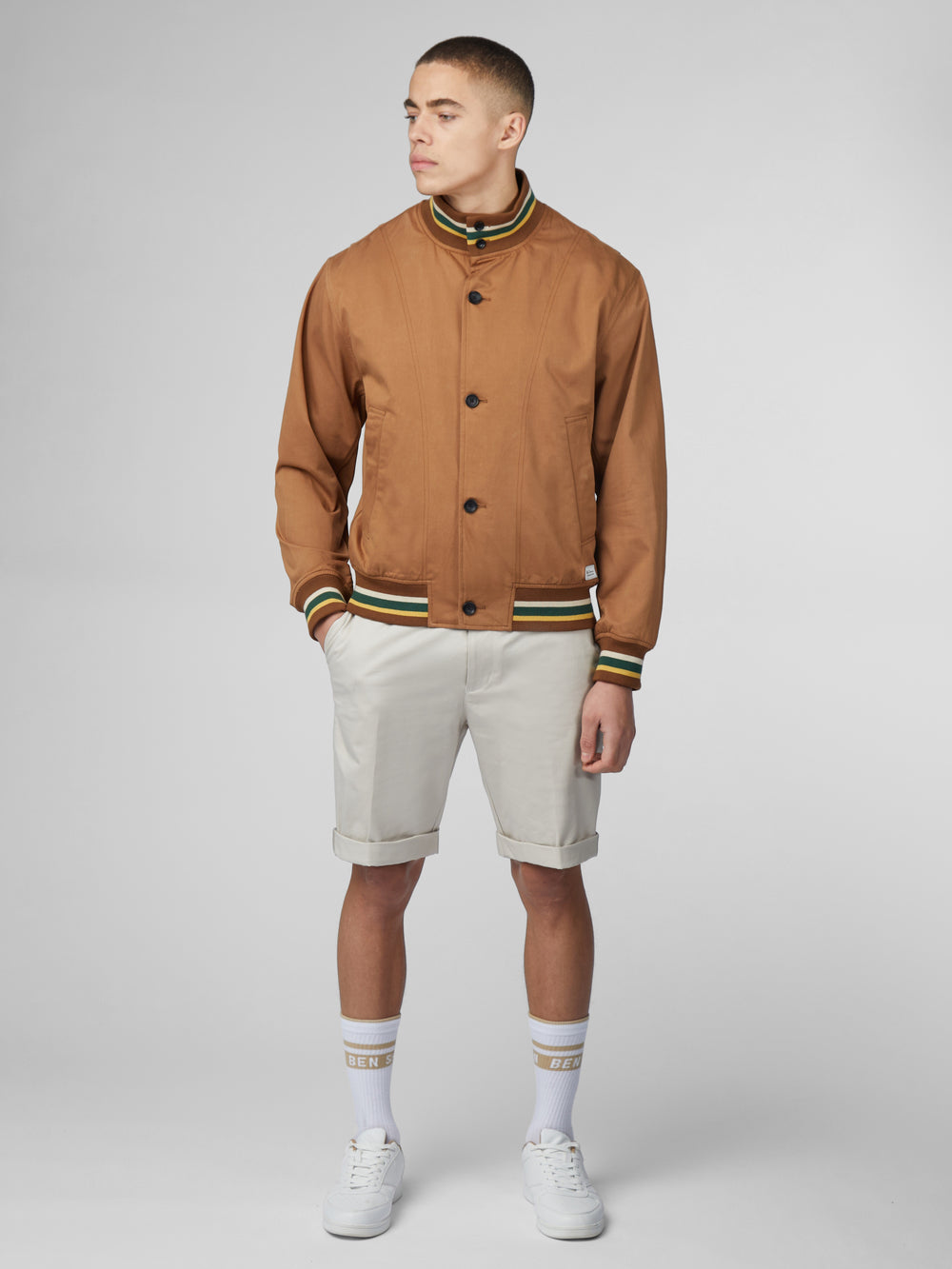 Bundy Ben Sherman Signature Heritage Bomber Svetlo Hnede | ATQHW4983