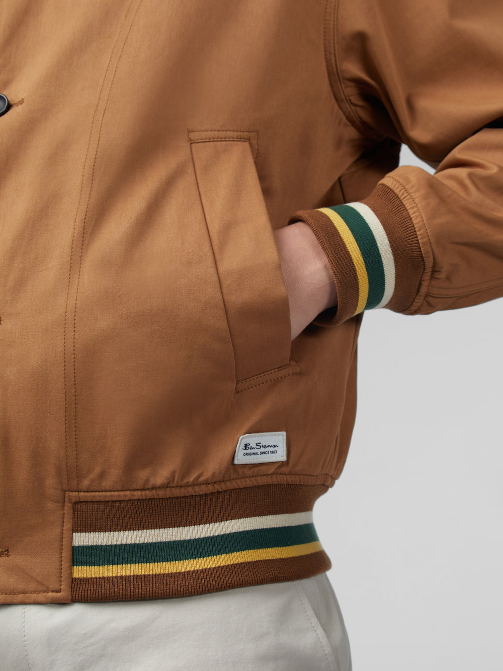 Bundy Ben Sherman Signature Heritage Bomber Svetlo Hnede | ATQHW4983