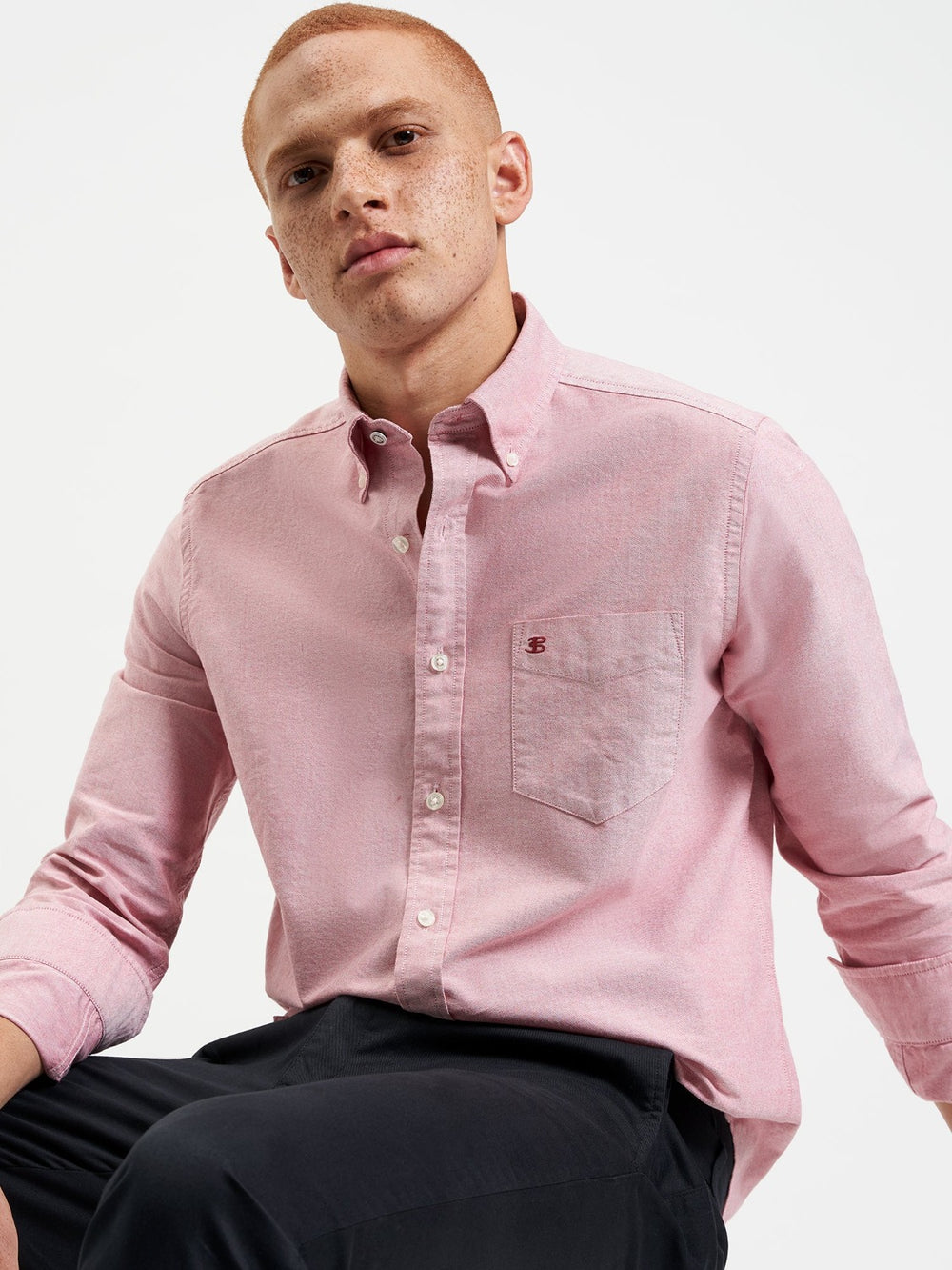 Kosele Ben Sherman Brighton Oxford Organic Svetlo Červené | CWZHB9304