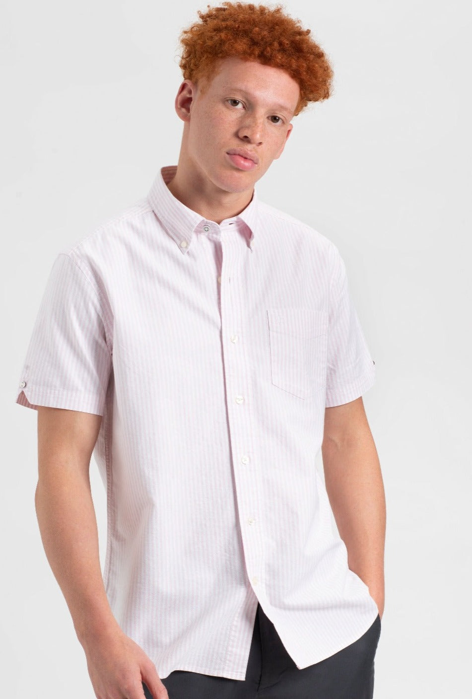 Kosele Ben Sherman Brighton Oxford Ruzove | RPNXE7856