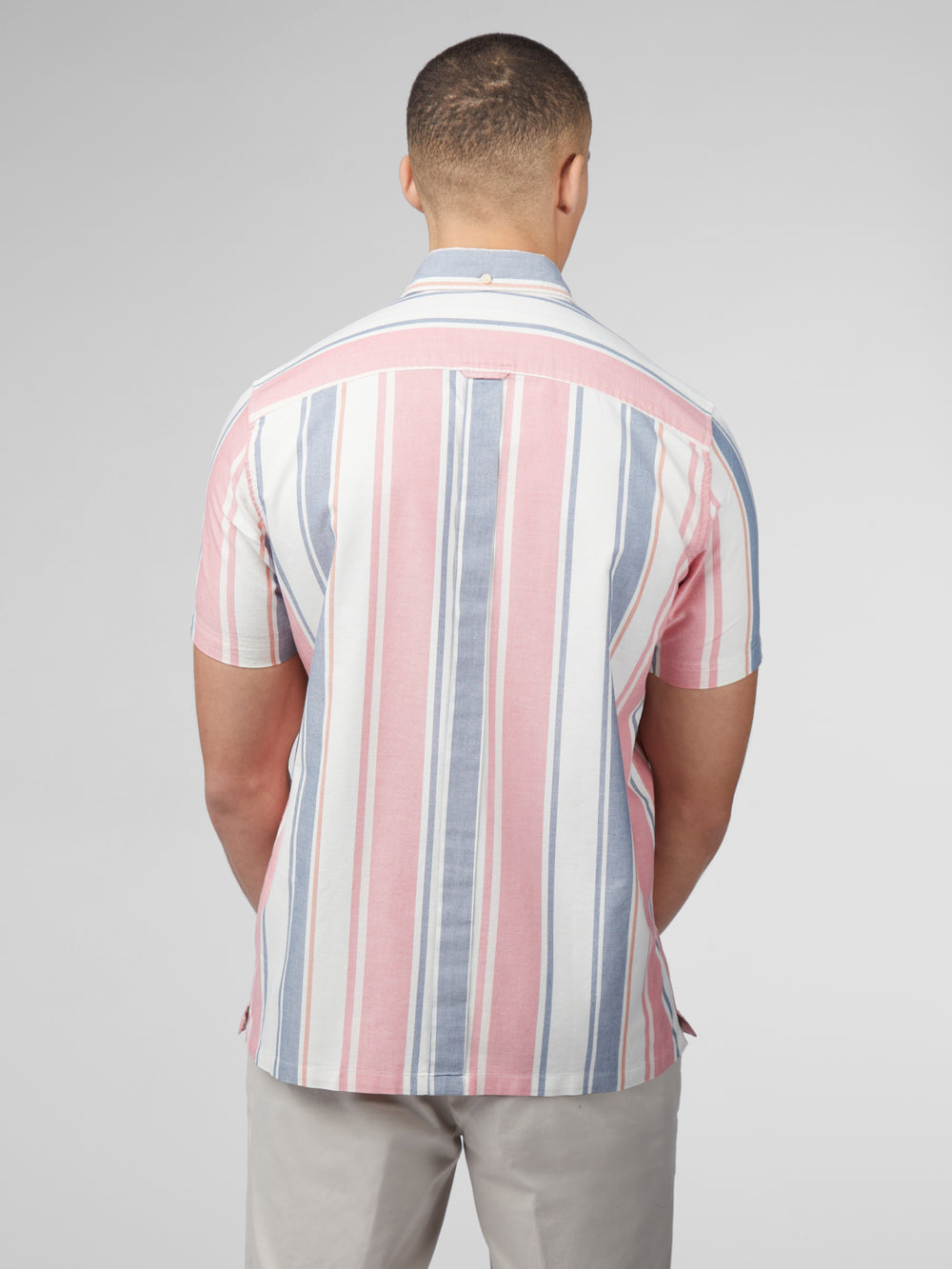 Kosele Ben Sherman Signature Multicolor Stripe Tmavo Ruzove | PRYBT6285