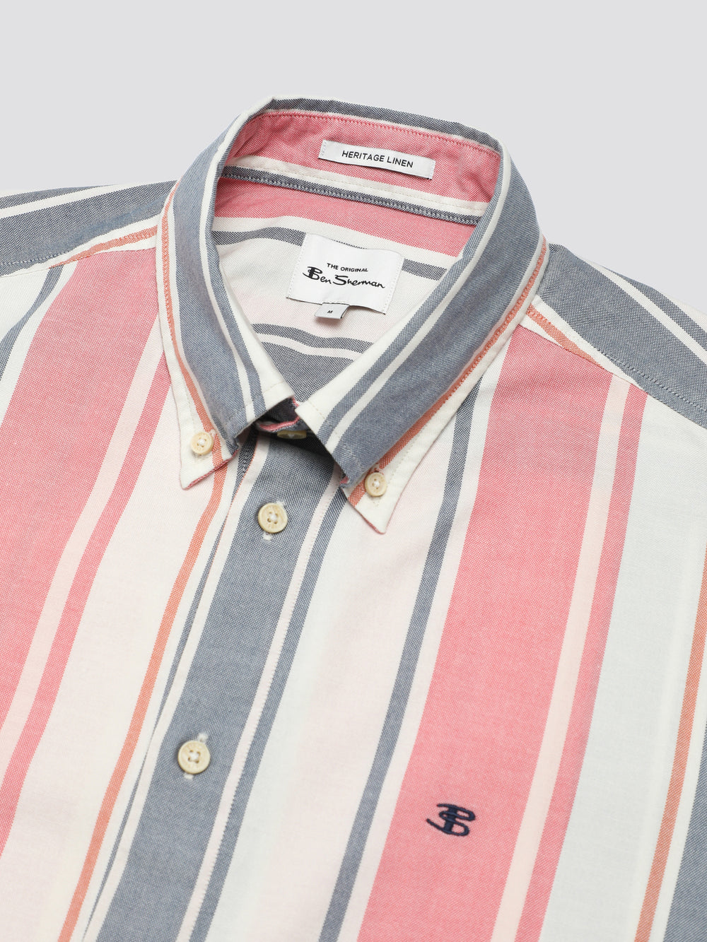 Kosele Ben Sherman Signature Multicolor Stripe Tmavo Ruzove | PRYBT6285