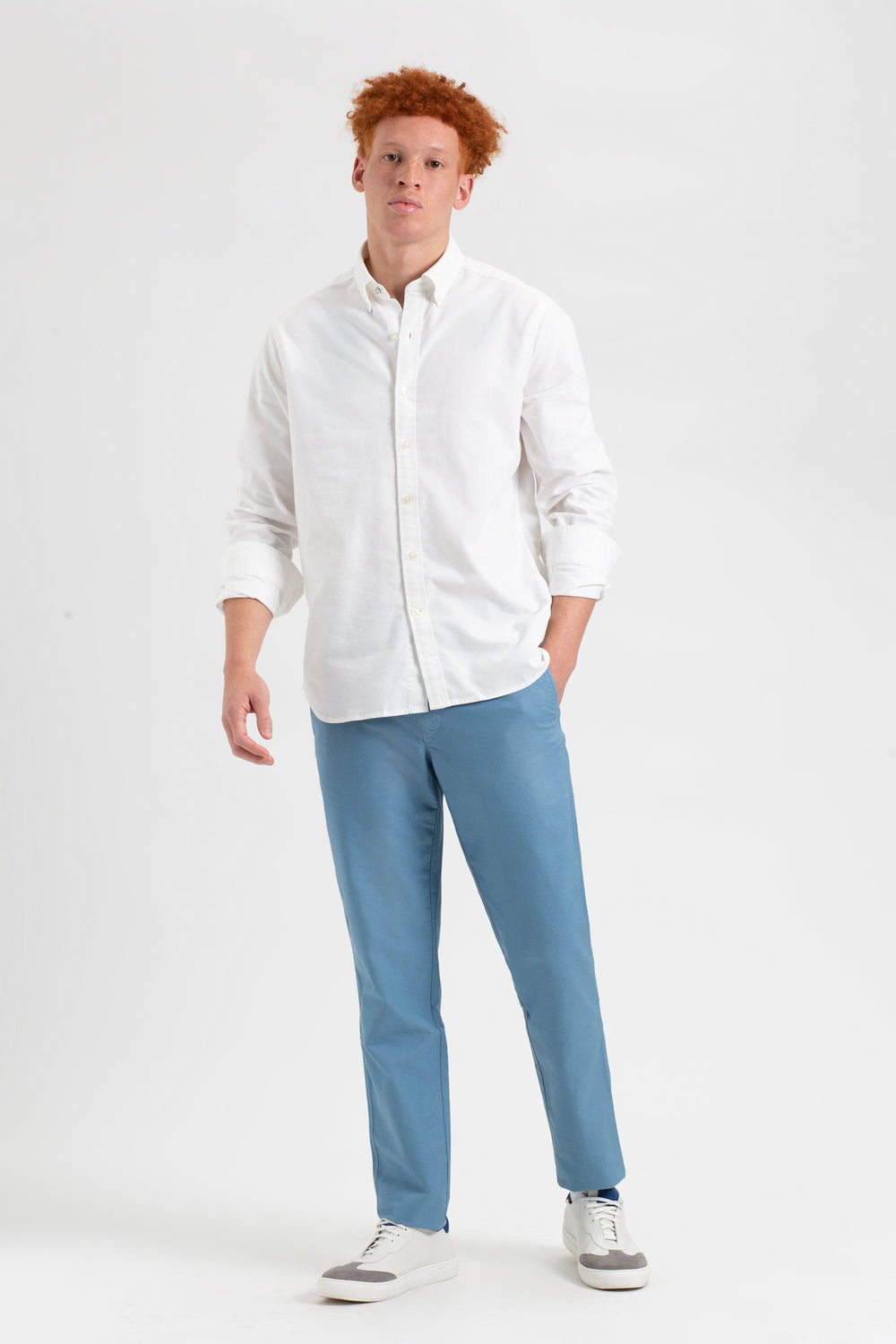 Kosele Ben Sherman St. Ives Resort Oxford Biele | GDLZX3587