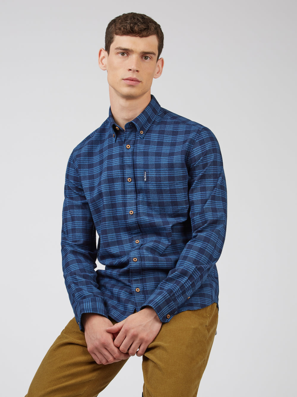 Nohavice Ben Sherman Tapered Corduroy Hnede | RQTXZ3597