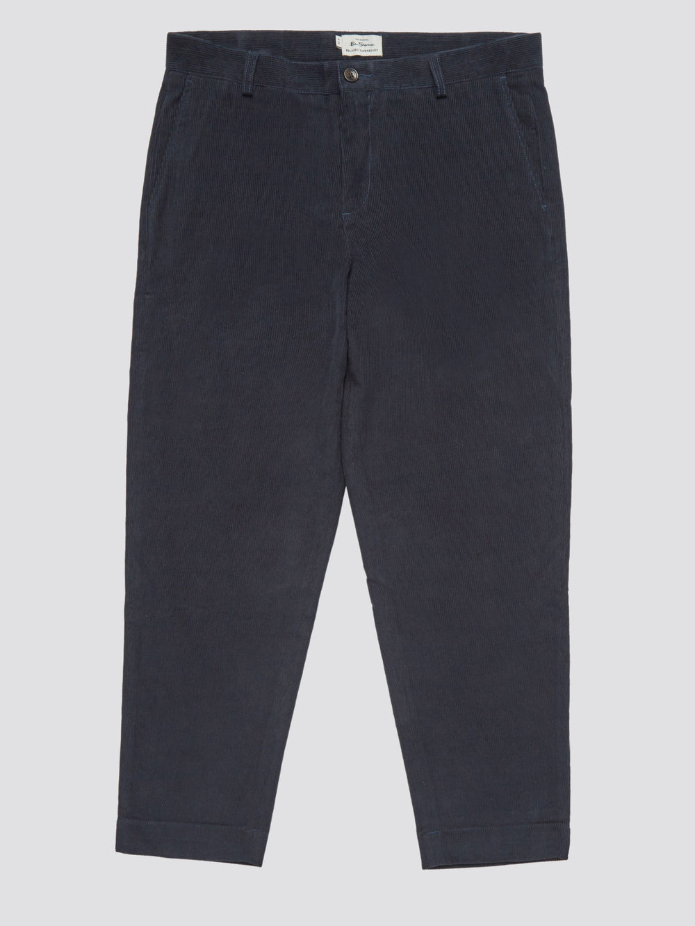 Nohavice Ben Sherman Tapered Corduroy Čierne | EXJUF6821