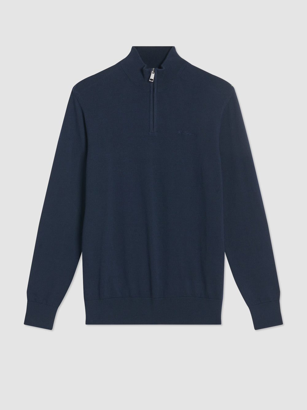 Pleteniny Ben Sherman Merino Half-Zip Námornícka Modrá | SRPME7851