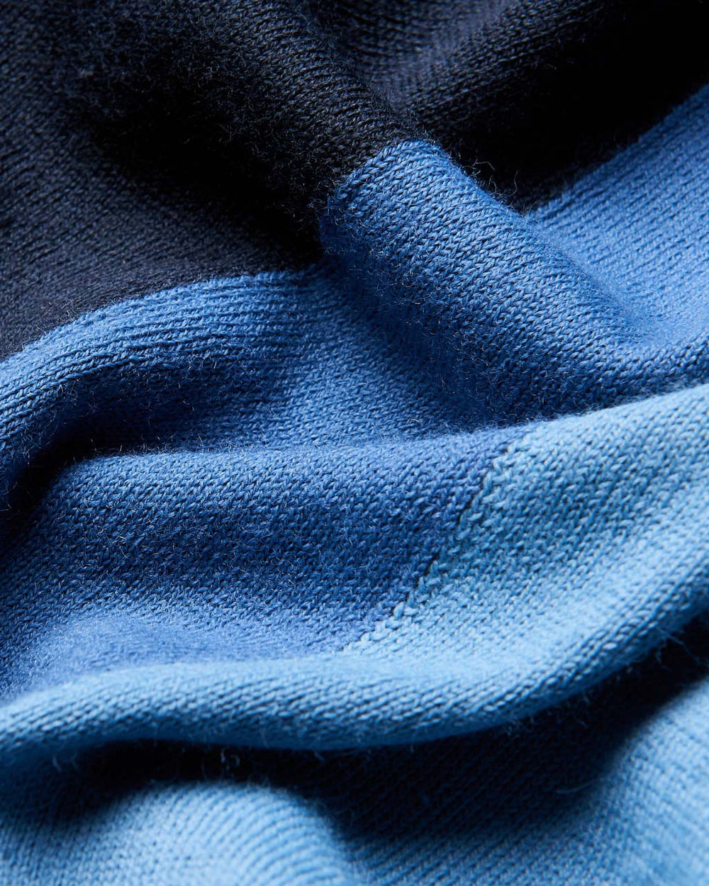 Polo Svetre S Výstrihom Ben Sherman Block Stripe Merino Námornícka Modrá | BSATK8251