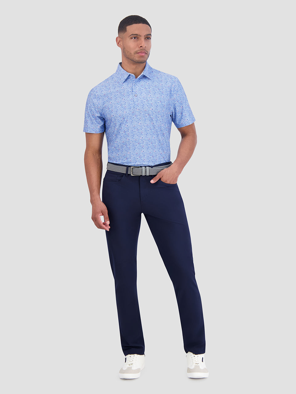 Polokosele Ben Sherman Broken Record Tech Jersey Sports Fit Modre | YOZDJ7263
