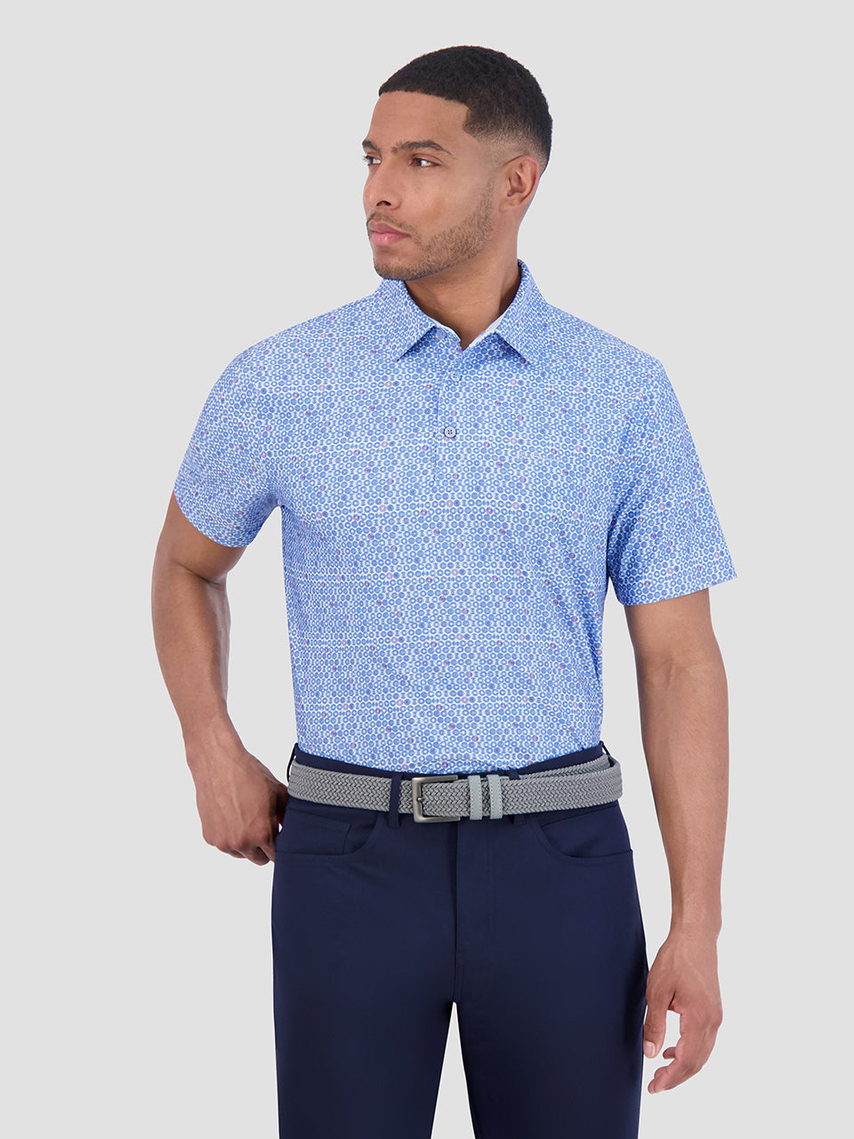 Polokosele Ben Sherman Broken Record Tech Jersey Sports Fit Modre | YOZDJ7263