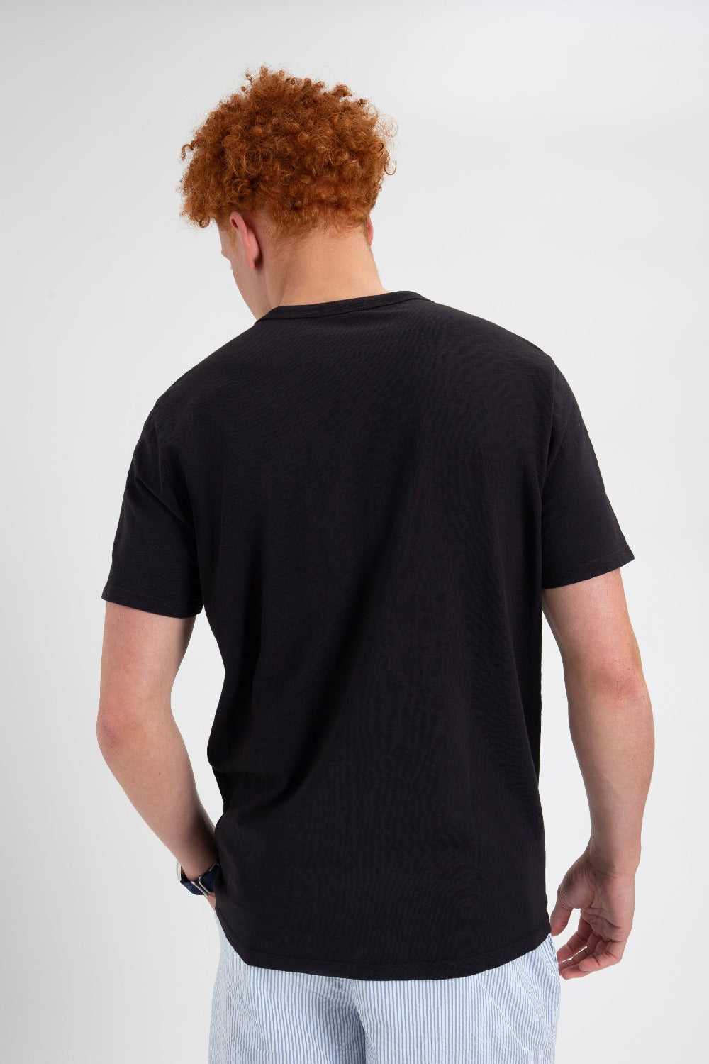 Tricko Ben Sherman Garment Dye Beatnik Čierne | LDIVQ4530